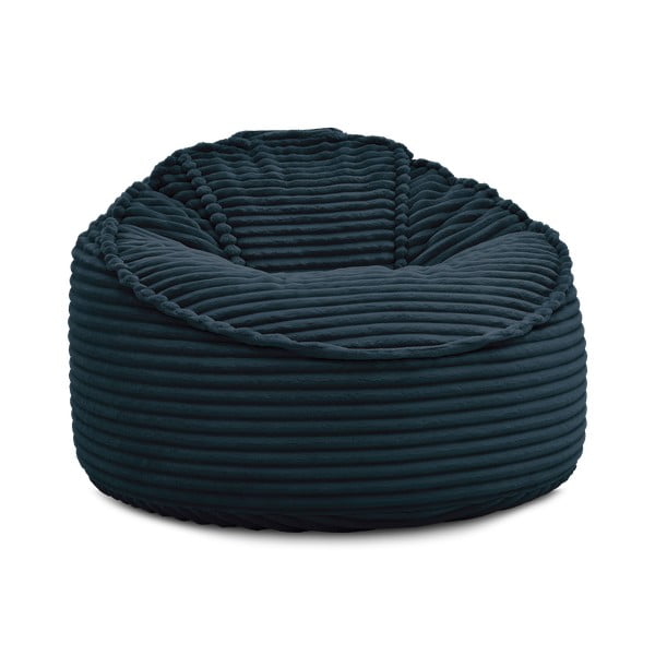 Tamsiai mėlynos spalvos iš kordinio velveto sėdmaišis Socrate – Bobochic Paris-image-3