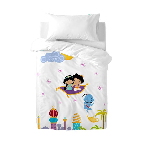 Vaikiška medvilninė antklodė ir pagalvė "Mr. Fox Aladdin", 100 x 120 cm