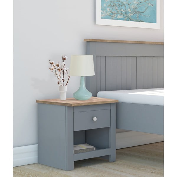 Naktinis staliukas pilkos spalvos Emerald – Støraa-image-1