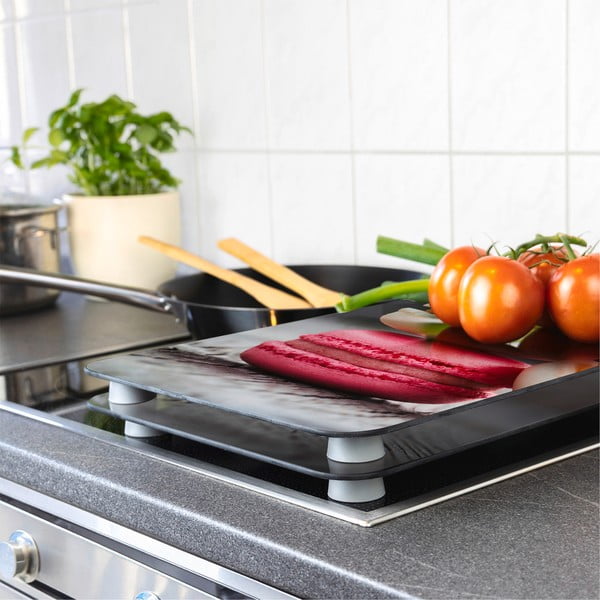 2 stiklinių dangčių rinkinys Wenko Macarons keptuvei, 52 x 30 cm-image-1