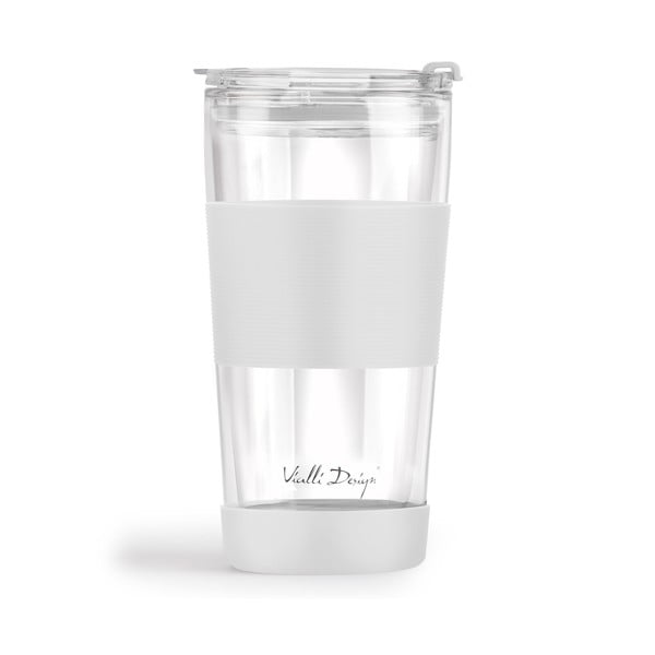 Termo puodelis baltos spalvos 600 ml Fuori – Vialli Design