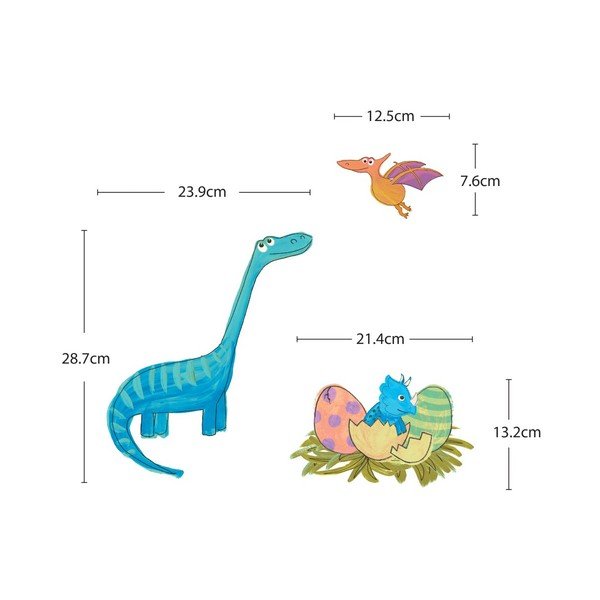 Sienų lipdukas Ambiance Colourful Dino-image-2