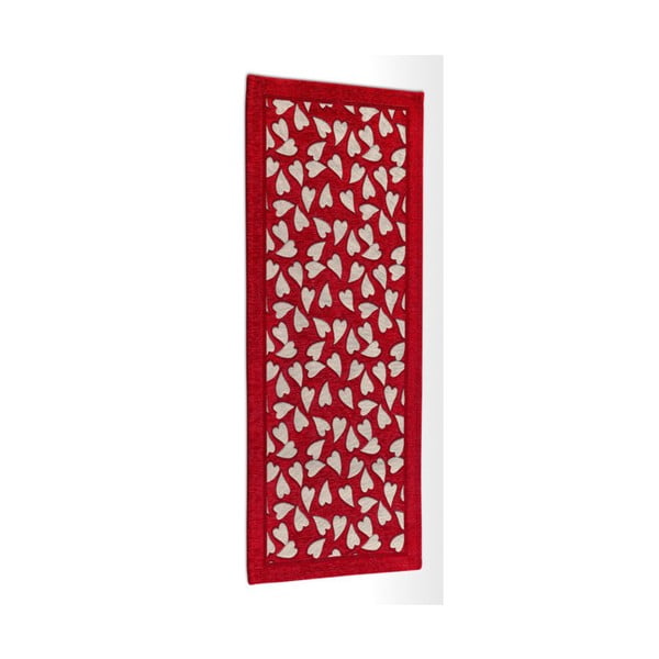 "Webtappeti Corazon Rosso" raudonas virtuvinis kilimėlis, 55 x 280 cm