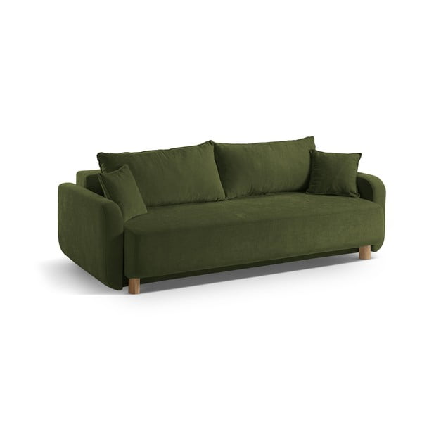 Žalios spalvos sulankstoma/su sandėliavimo vieta sofa 231 cm Elen – Micadoni -image-2