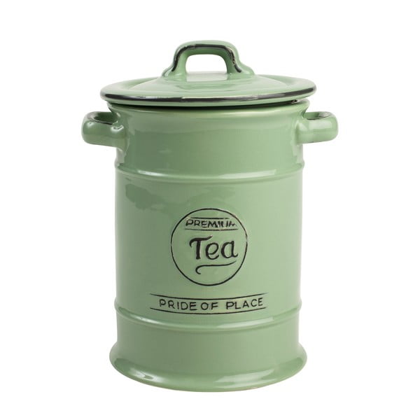 Žalioji keraminė arbatos dėžutė T&G Woodware Pride Of Place