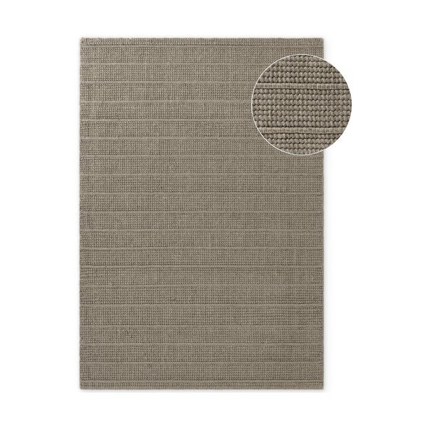 Rankų darbo pilkos spalvos iš vilnos kilimas 80x150 cm Camden Parker – Ted Baker