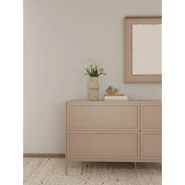 Pilkos spalvos iš melamino šoninė spintelė 157x80x40 cm Palmdale – Actona-image-2