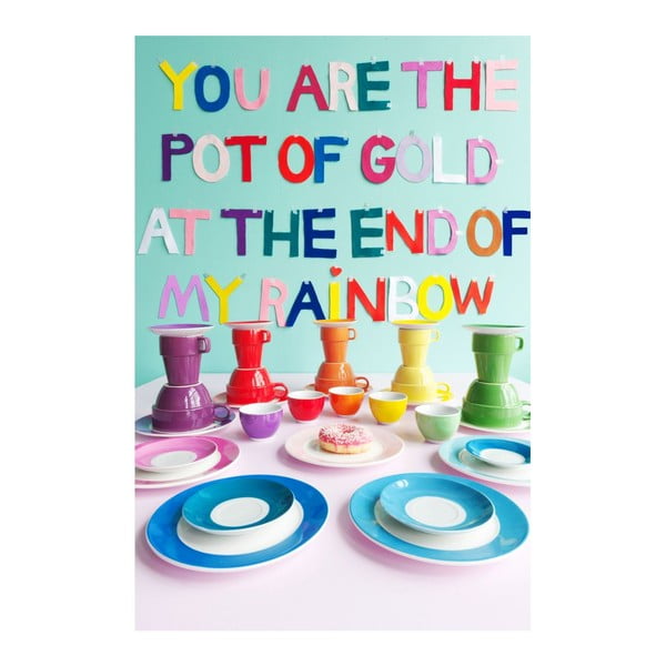 6 puodelių rinkinys su lėkštute ir stovu Espresso Rainbow-image-2