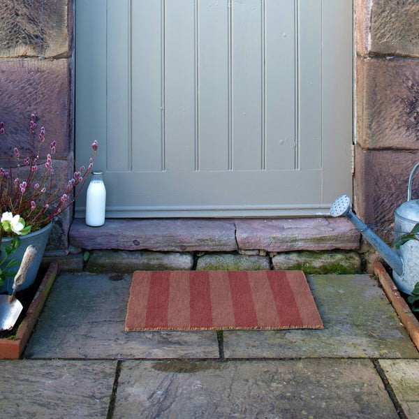 Iš kokoso pluošto grindų kilimėlis 40x60 cm Pink Stripe – Artsy Doormats-image-4