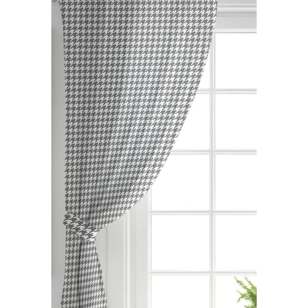 Užuolaidos baltos spalvos/pilkos spalvos 2 vnt. 140x260 cm – Mila Home-image-1