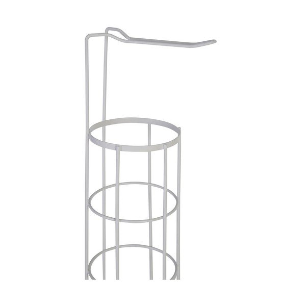 Baltos spalvos iš nerūdijančio plieno tualetinio popieriaus laikiklis Linnea – Premier Housewares-image-3