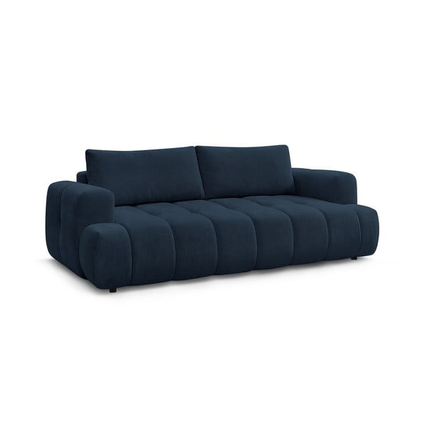 Tamsiai mėlynos spalvos sulankstoma/su sandėliavimo vieta sofa 251 cm Fuji – Bobochic Paris-image-3