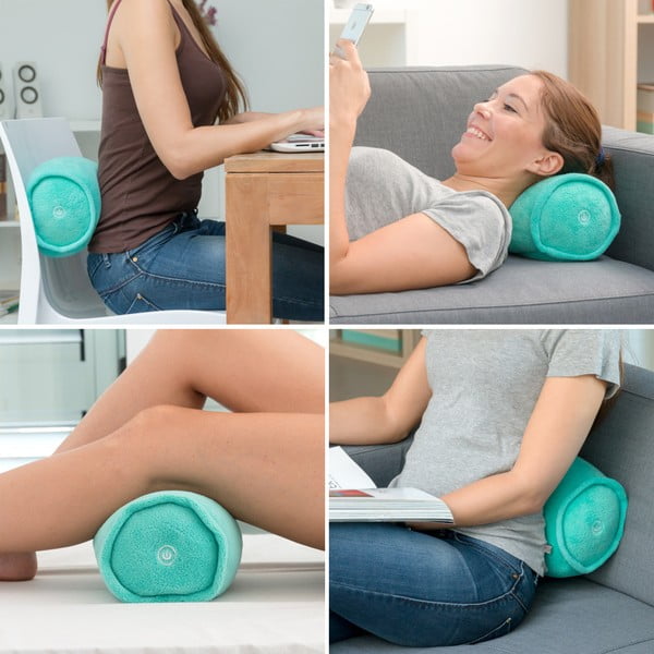 Turkio spalvos cilindrinė masažinė pagalvė InnovaGoods