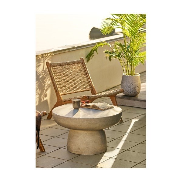 Iš keramikos apvalios formos sodo kavos staliukas ø 60 cm Bonnet – House Nordic-image-1