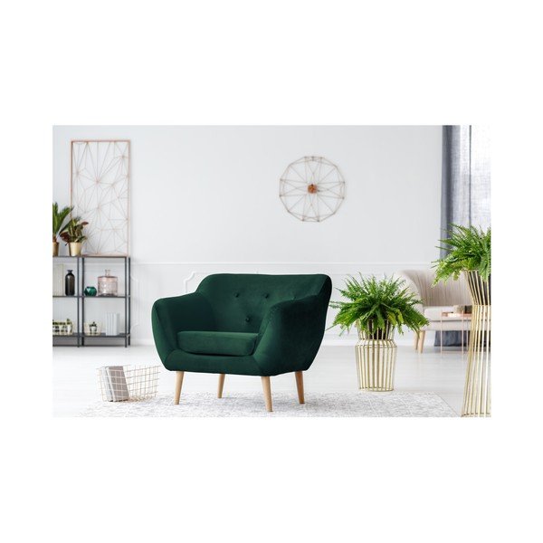 Žalias fotelis Mazzini Sofas Amelie-image-3