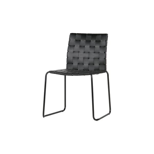 2 juodų "BePureHome Icon" valgomojo kėdžių rinkinys