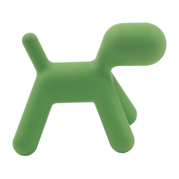 "Magis Puppy" žalia šuns formos taburetė vaikams, 34,5 cm aukščio