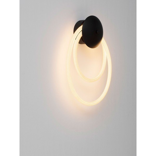 Baltos spalvos/matinės juodos spalvos iš plieno sieninė lempa LED Ilane – Nova Luce-image-2