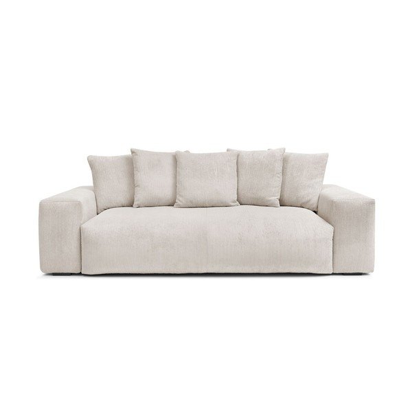 Iš kordinio velveto sofa kreminės spalvos 280 cm Voltaire – Bobochic Paris
