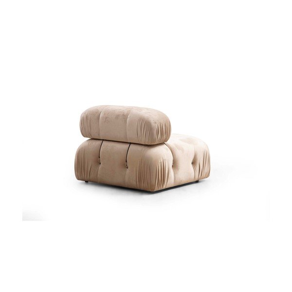 Sofa smėlio spalvos iš velveto 288 cm Bubble – Artie-image-4