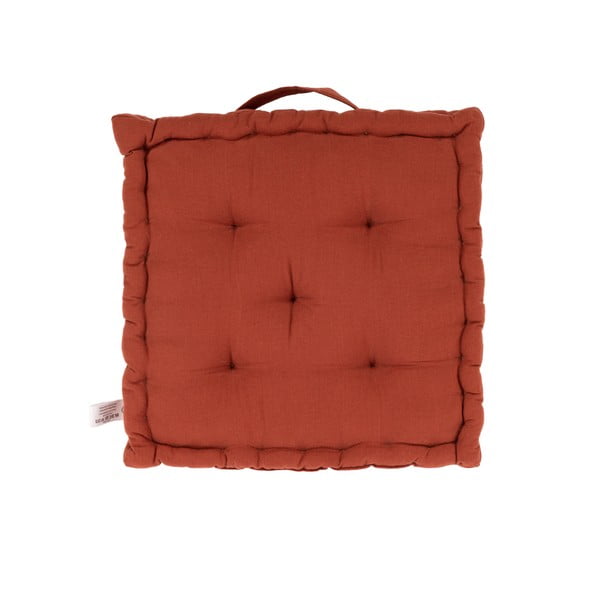 Oranžinės ir rudos spalvos sėdynės pagalvėlė ant kėdės su kilpele Tiseco Home Studio, 40 x 40 cm