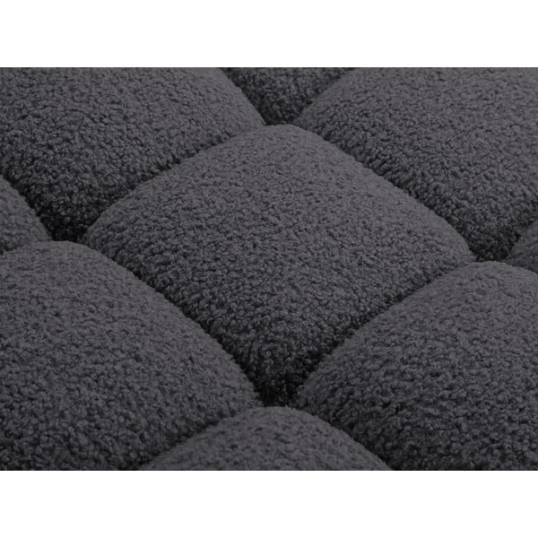 Iš boucle modulinė taburetė antracito spalvos Bellis – Micadoni Home-image-1