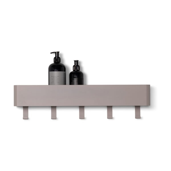Sieninė iš plieno vonios lentyna šviesiai pilkos spalvos Multi – Spinder Design