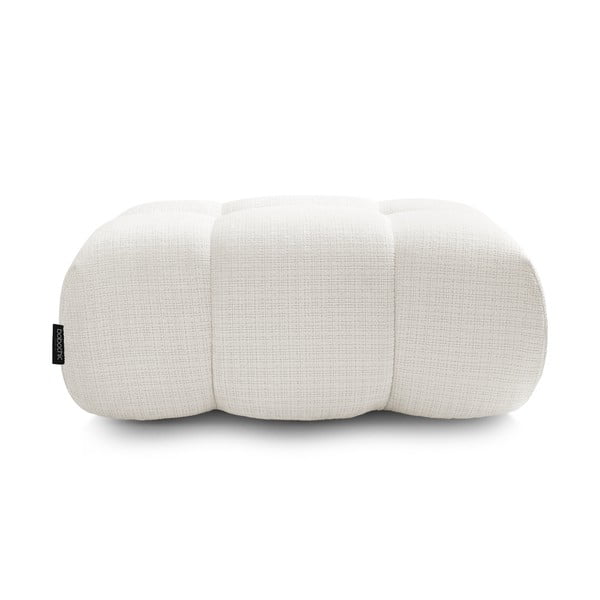 Baltos spalvos iš šenilinio audinio taburetė Ivane – Bobochic Paris