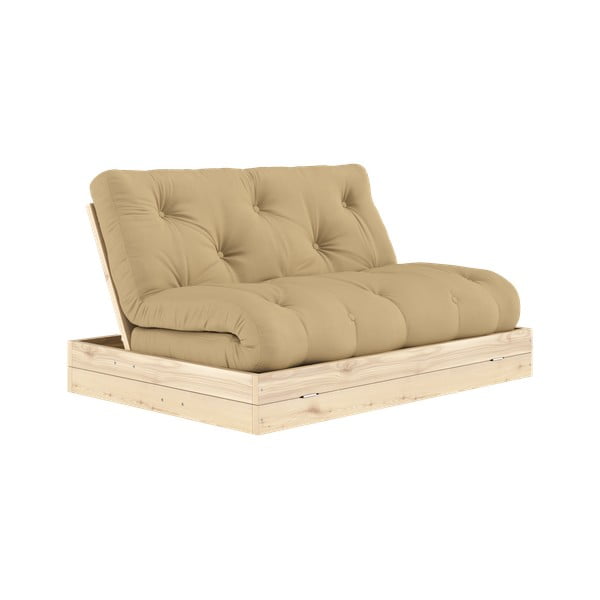 Šviesiai rudos spalvos sulankstoma sofa 145 cm Flip – Karup Design-image-3