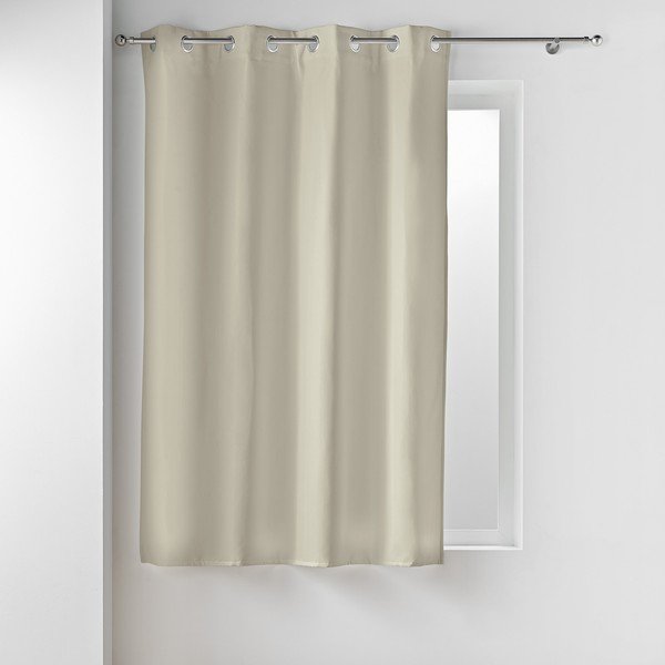 Smėlio spalvos iš mikropluošto termo/pritemdymas (dalinis užtemimas) užuolaida 135x180 cm Micropolar – douceur d'intérieur