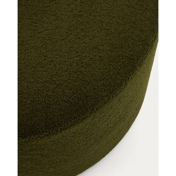 Žalios spalvos iš boucle pufas Kaeli – Kave Home-image-1
