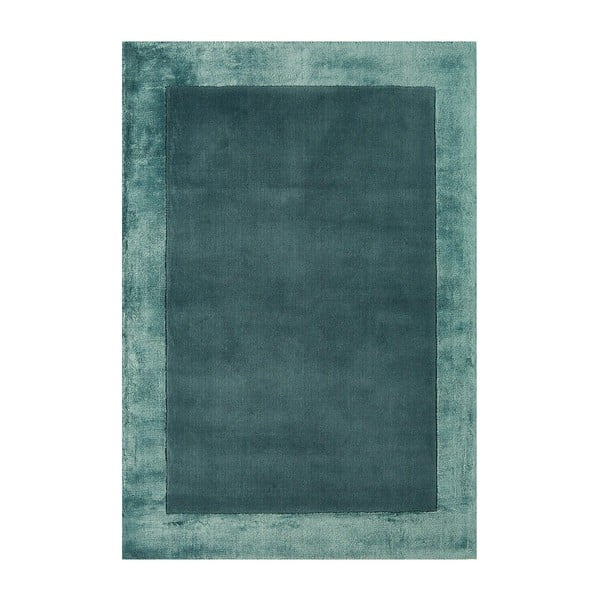 Rankų darbo iš vilnos mišinio kilimas smaragdinės spalvos 160x230 cm Ascot – Asiatic Carpets