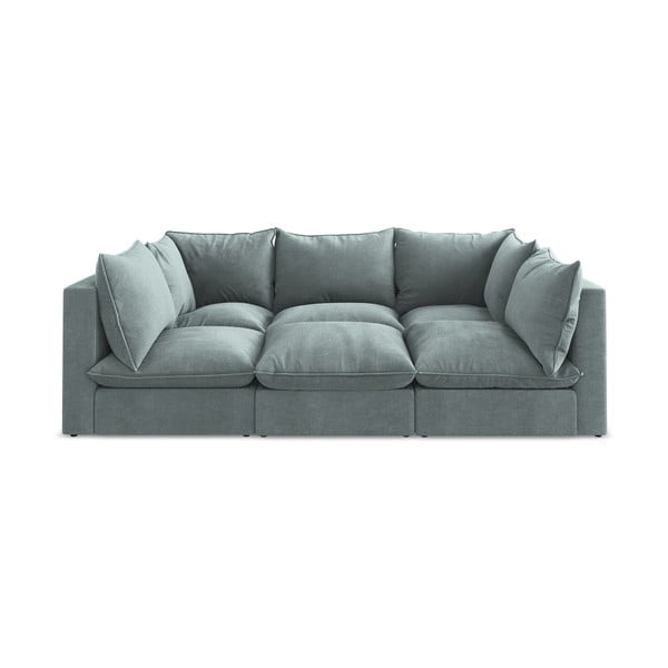 Mėlynos spalvos sofa 255 cm Manao – Makamii