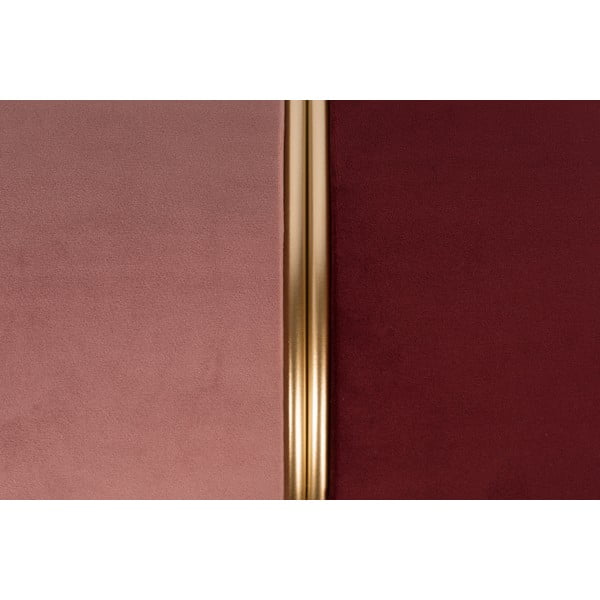 Raudonos spalvos/rožinės spalvos iš velveto pufas Bubbly – White Label-image-3