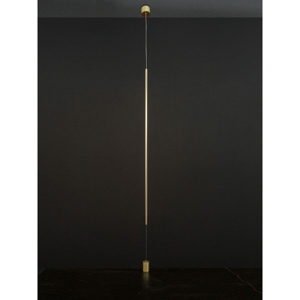 Žalvario spalvos iš aliuminio pastatomas šviestuvas LED (aukštis 300 cm) Elettra – Nova Luce-image-1
