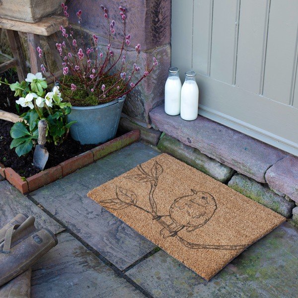 Iš kokoso pluošto grindų kilimėlis 40x60 cm Pencil Robin – Artsy Doormats-image-3