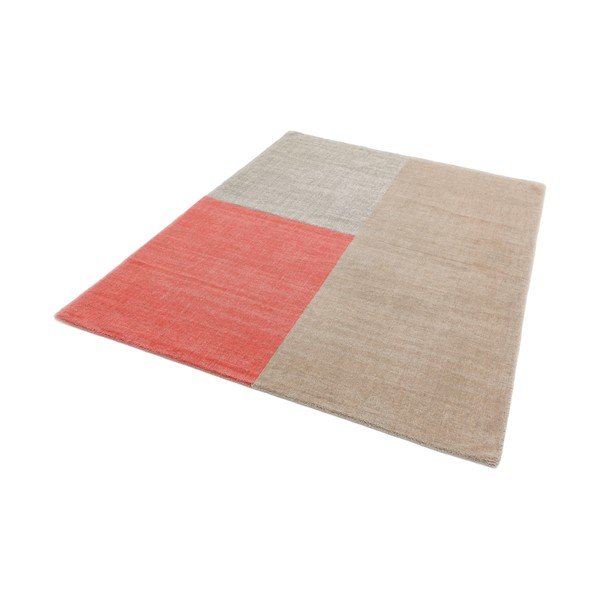 Smėlio ir rožinės spalvos kilimas Asiatic Carpets Blox, 160 x 230 cm-image-1