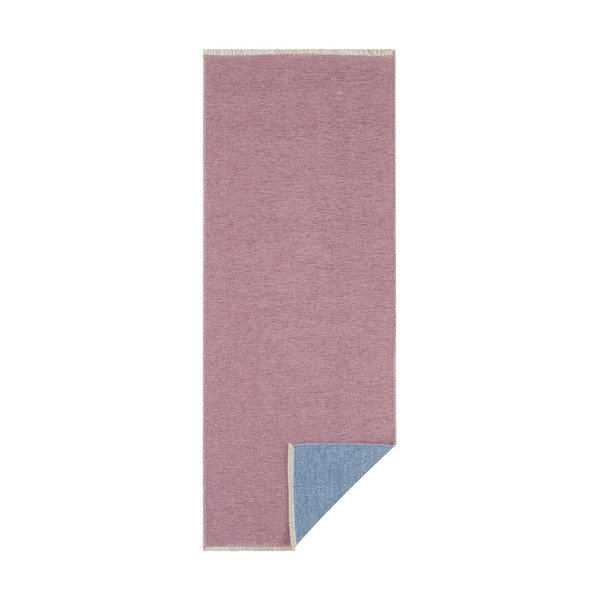 Mėlynos ir rožinės spalvos dvipusis kilimas Hanse Home Duo, 80 x 200 cm