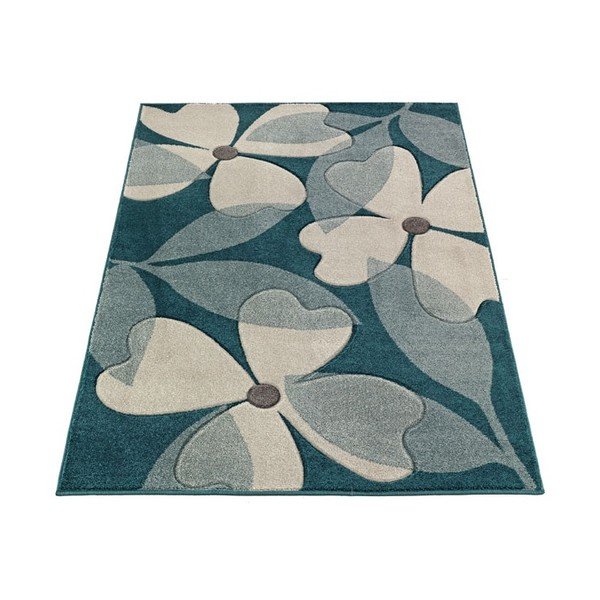 Kilimas Intarsio Floral Blue, 160x230 cm-image-2