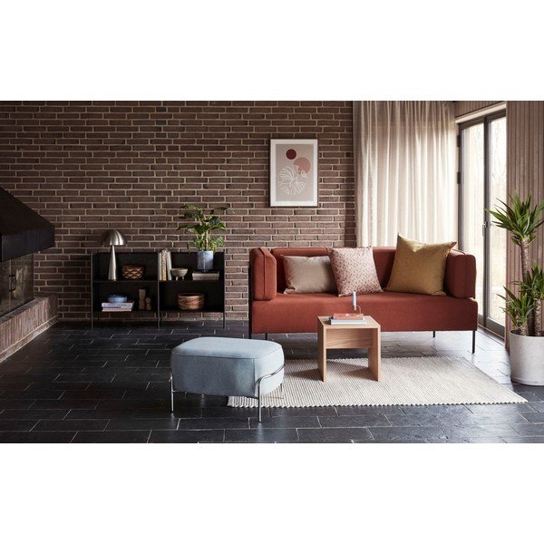 Oranžinė sofa su metalo konstrukcija Hübsch Block-image-1