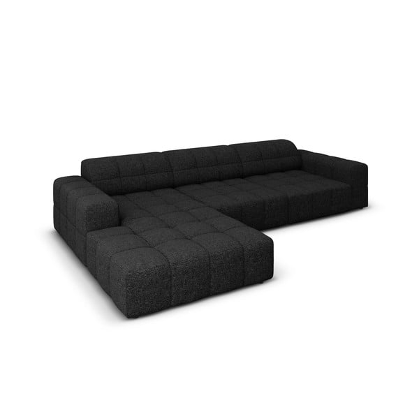 Kampinė sofa antracito spalvos (su kairiuoju kampu) Chicago – Cosmopolitan Design-image-4