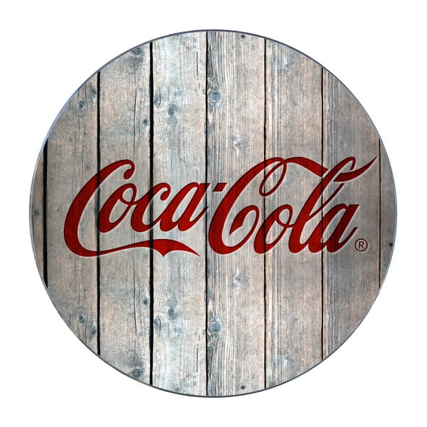 Stiklinis puodų kilimėlis Wenko Coca-Cola Wood, ø 20 cm