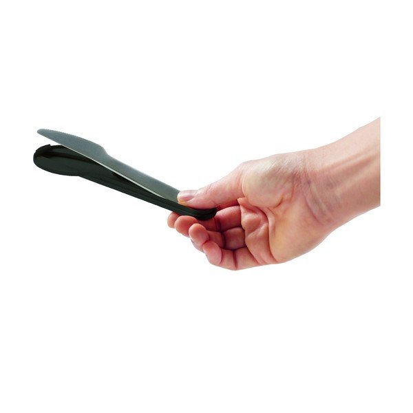 Juodos spalvos/sidabrinės spalvos kelioninių stalo įrankių rinkinys iš nerūdijančio plieno 3 vnt. To Go – Lékué-image-3