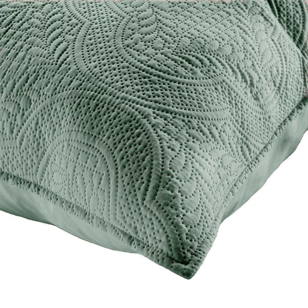 Žalios spalvos iš mikropluošto lovatiesės ir pagalvės užvalkalų rinkinys 240x260 cm Romane – douceur d'intérieur-image-3
