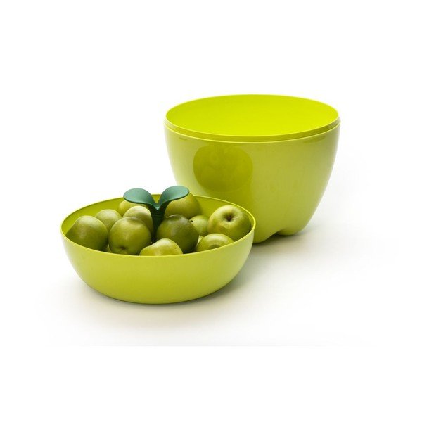 Dubenėlis su dangteliu QUALY Mini Happle Container, žalias-image-1