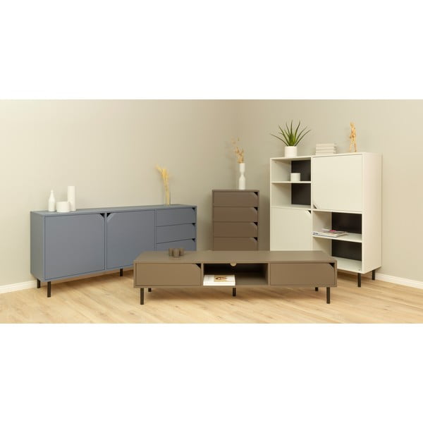 Tamsiai mėlyna žema komoda 177x77 cm Corner - Tenzo-image-1