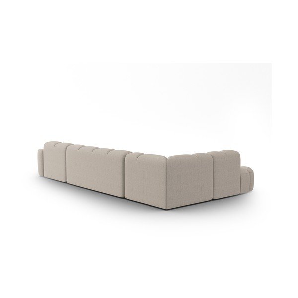 Kampinė sofa smėlio spalvos Lisa – Micadoni Home-image-4