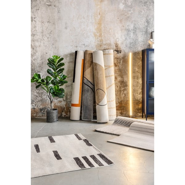 Pilkos spalvos/kreminės spalvos kilimas 120x180 cm Mosaica – Universal-image-3