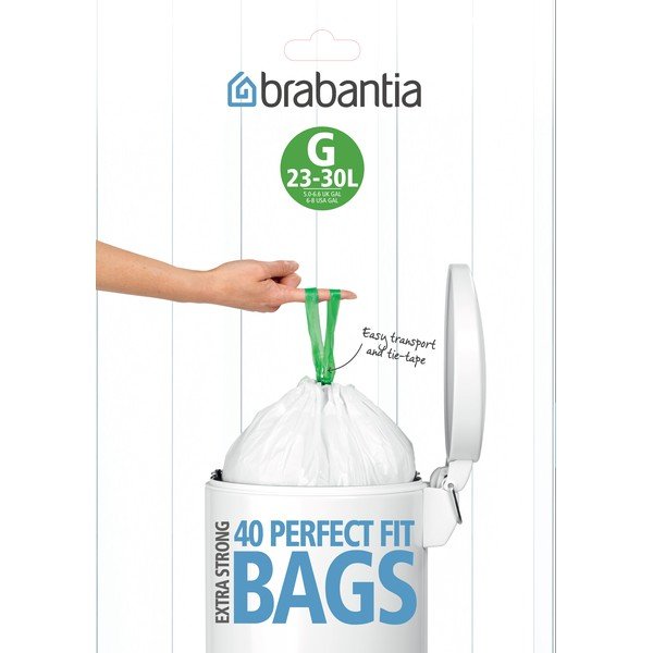 Šiukšlių maišai 40 vnt. 30 l PerfectFit G – Brabantia