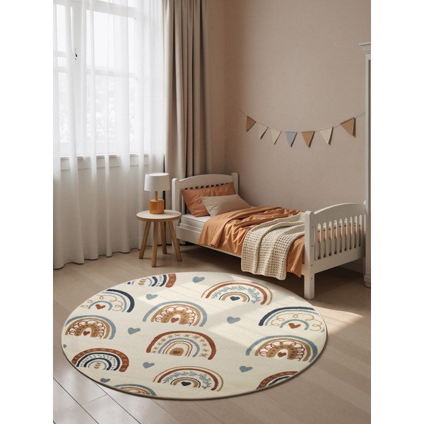 Kreminės spalvos vaikiškas kilimas ø160 cm Bowie – Hanse Home-image-2